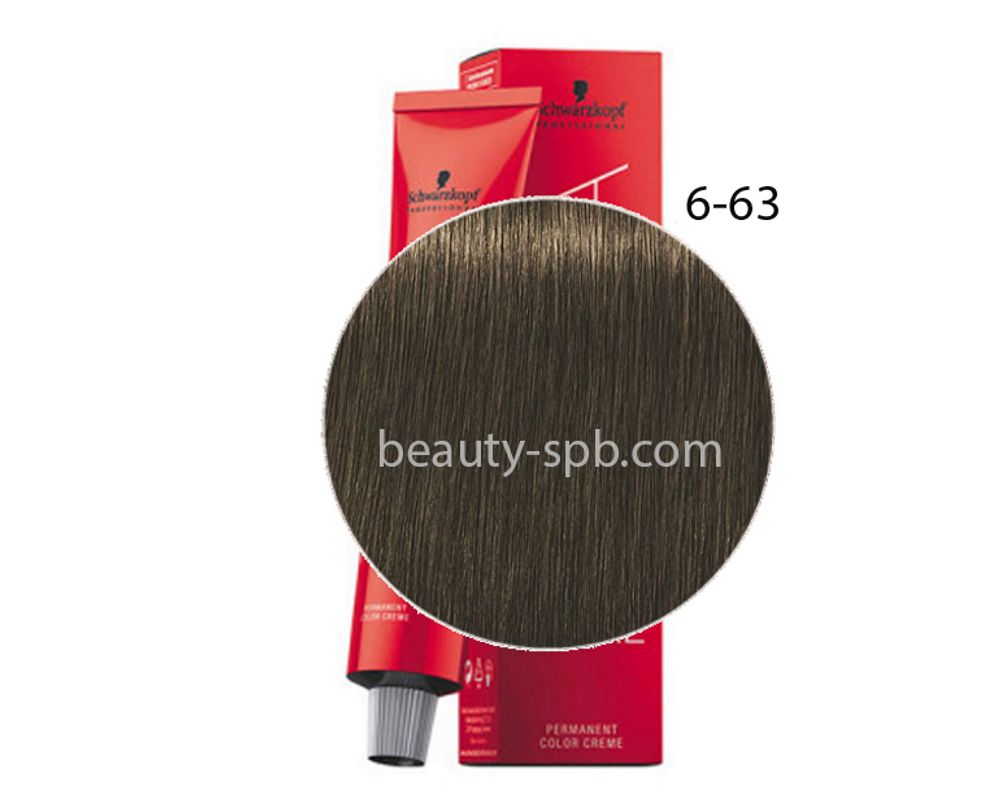 Schwarzkopf Professional краска для волос Игора Royal цвет 6-63 Темный русый шоколадный матовый 60мл