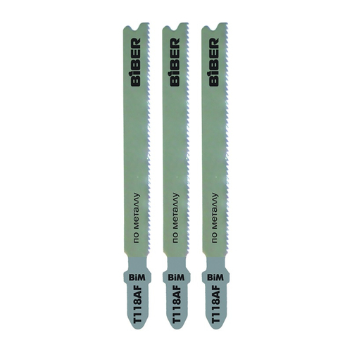 БИБЕР 85278 Полотна п/метал для эл. лобз. 67/1,4 мм Т118AF 3шт---