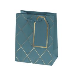 GAEM Пакет подарочный (бумага 210г/м2, блок 12шт), L12 W7 H15 см, 5в.