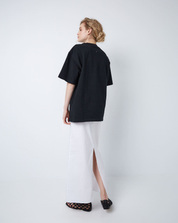 Юбка миди из хлопка белый