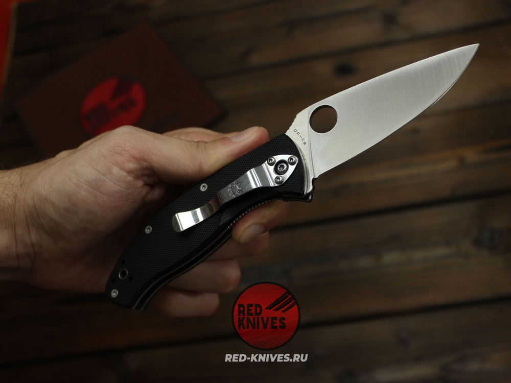 Нож Spyderco Tenacious G10 - рук. Г10, сатин клинок RK-513