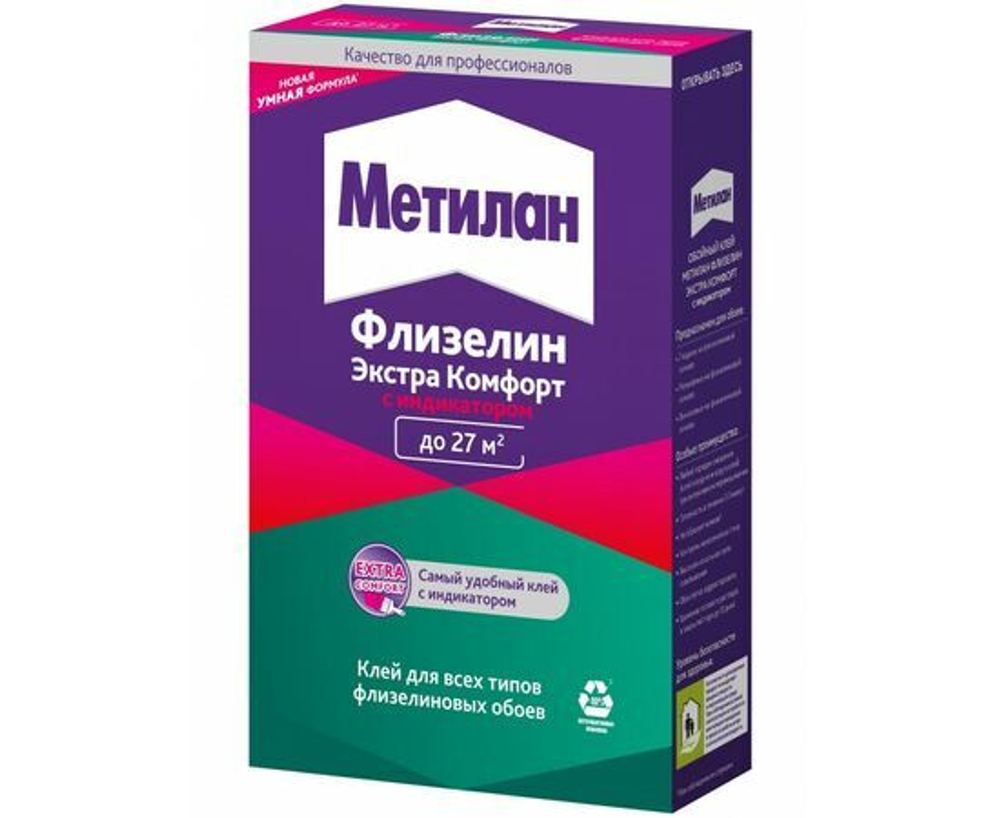 Обойный клей МЕТИЛАН ФЛИЗЕЛИН Экстра Комфорт с индикатором,150г