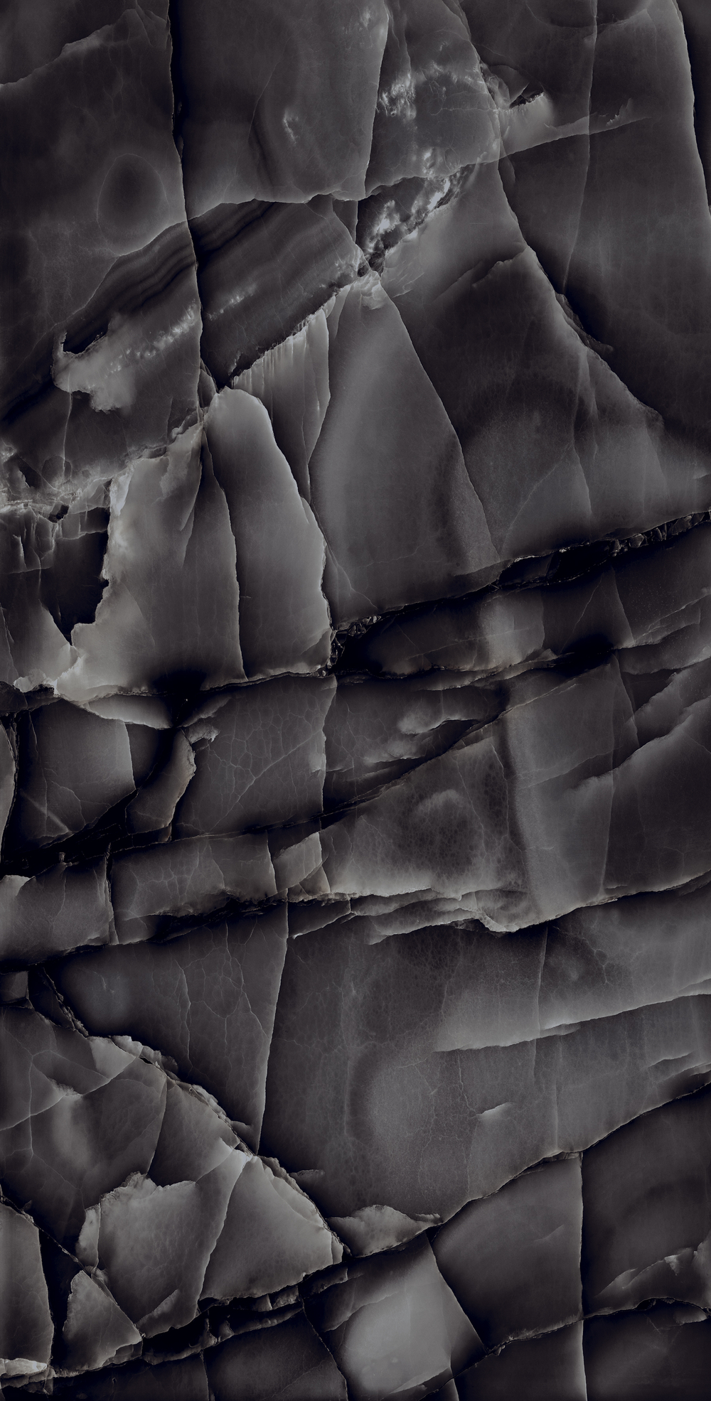 Керамогранит, Arcadia Ceramica, ONYX BLACK, 1200x600 мм, суперглянцевая