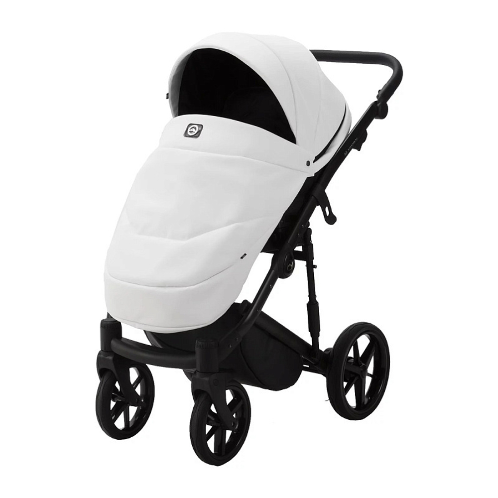 Детская коляска Adamex Mobi Deluxe 2 в 1 M-SA01 (БЕЛАЯ КОЖА)