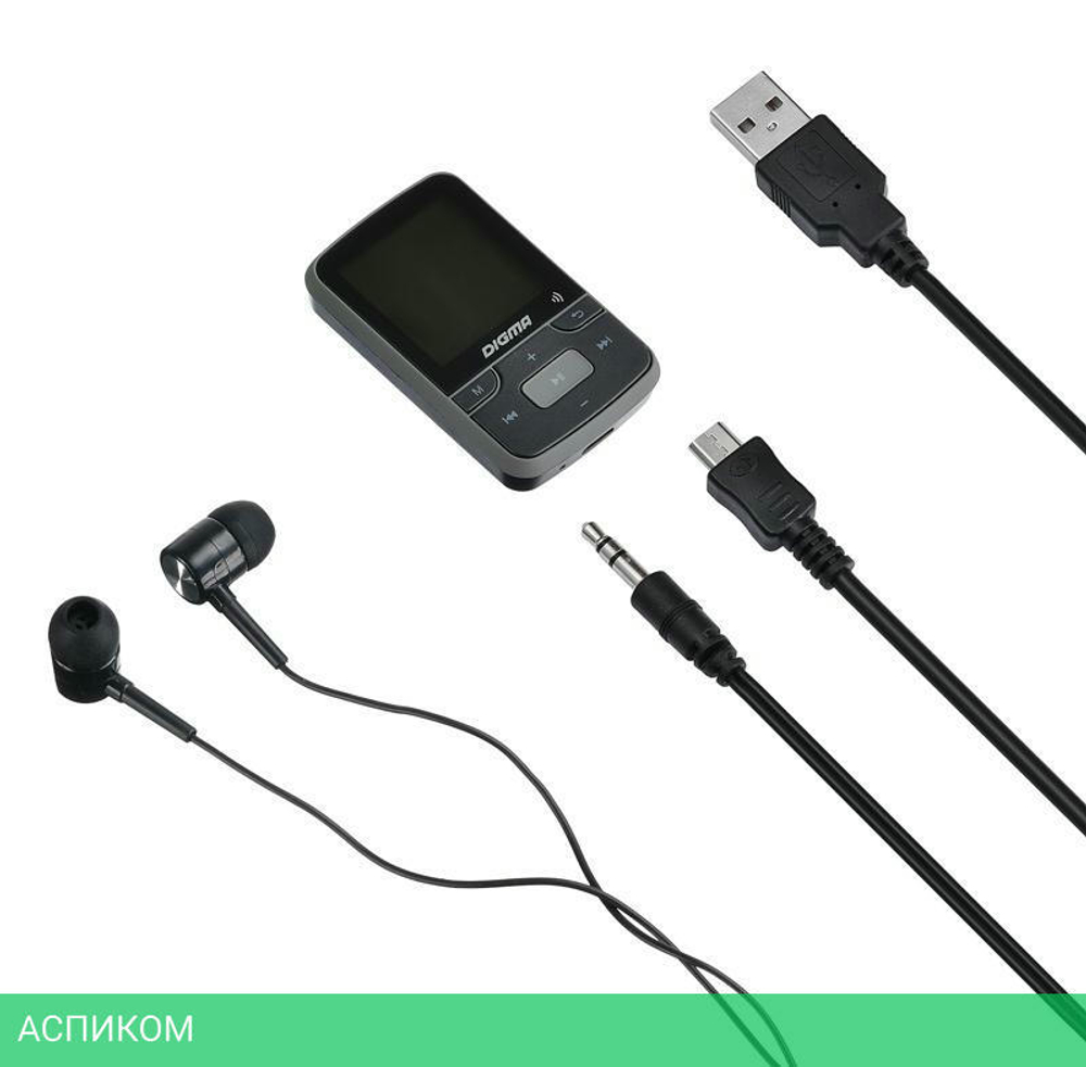 MP3-плеер Digma Z4 BT 16Gb черный