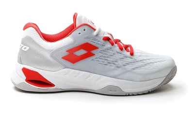 Женские теннисные кроссовки Lotto Mirage 100 Clay - White Gray