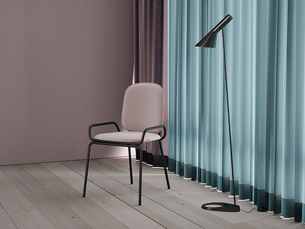 Стул Ror, Double Frame, велюр, черный/розовый