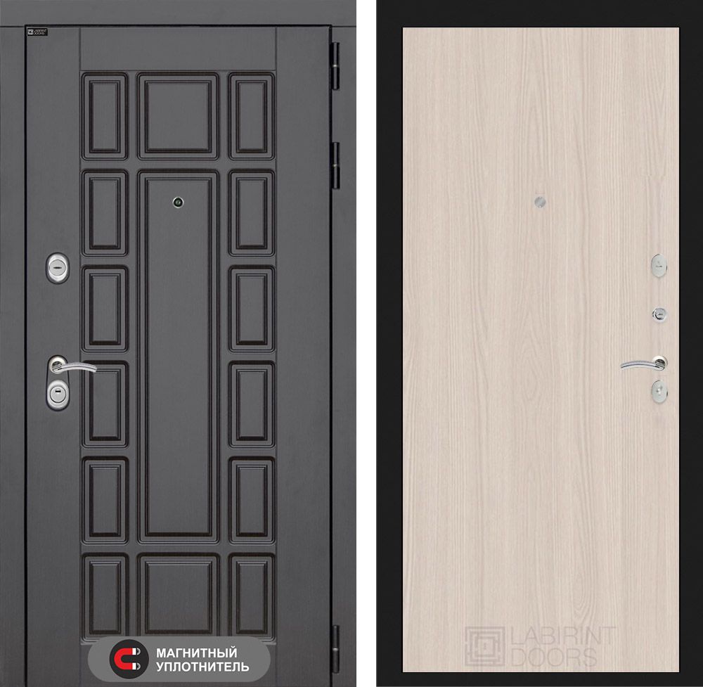 Входная дверь Лабиринт НЬЮ-ЙОРК - 05 Ясень Светлый