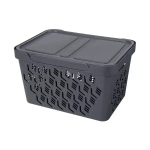 ЯЩИК С КРЫШКОЙ УНИВЕРСАЛЬНЫЙ DELUXE, 380х220 ММ, 18Л (Серый)