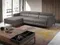 Угловой диван с реклайнером Angel Cerda 5237-L, серая кожа