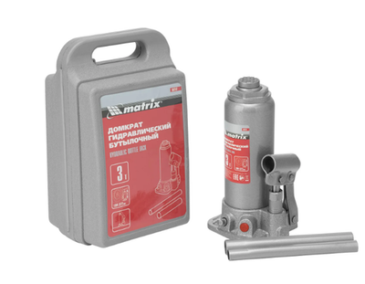 Домкрат гидравлический бутылочный 3т MATRIX MASTER 50752