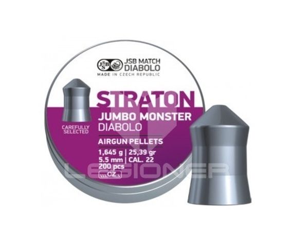 Пули JSB Straton Jumbo Monster Diabolo 5,5 мм, 1,645 грамм, 200 штук