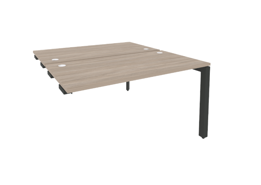 Стол-приставка двойной на П-образном м/к к опорным элементам 1475 Onix