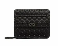 Сумка женская Valentino Rockstud Spike Medium черный