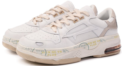 Premiata Drake 017 Белые с бежевым