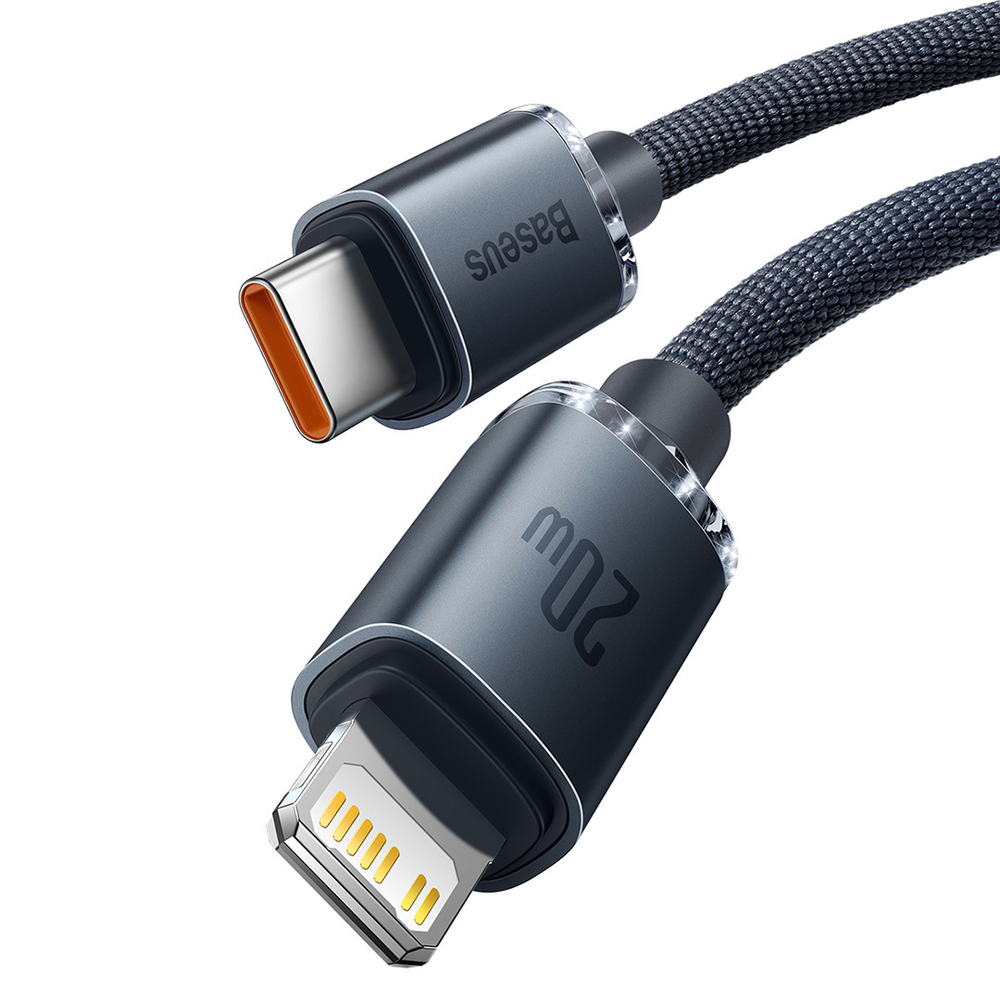 Lightning Кабель Baseus Crystal Shine Series Fast Charging Data Cable Type-C to iP 20W - Black