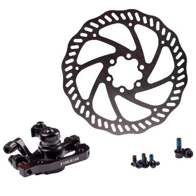 Комплект дискового тормоза RUSH (RADIUS) (машинка+диск 160 mm+болты) 160/180mm/3122613-26