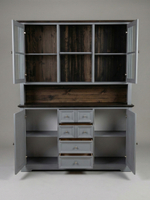 Буфет деревянный с 4 дверями Лэйквью 155х41х202 см, из натуральной сосны