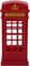 Конструктор из картона. Telephone box with lamp