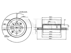 Диск тормозной передний UNIO BRD-20412