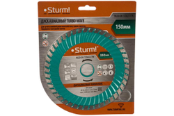 Диск алмазный Turbo wave по железобетону (150х22.2/20 мм) Sturm 9020-04-150x22-TW