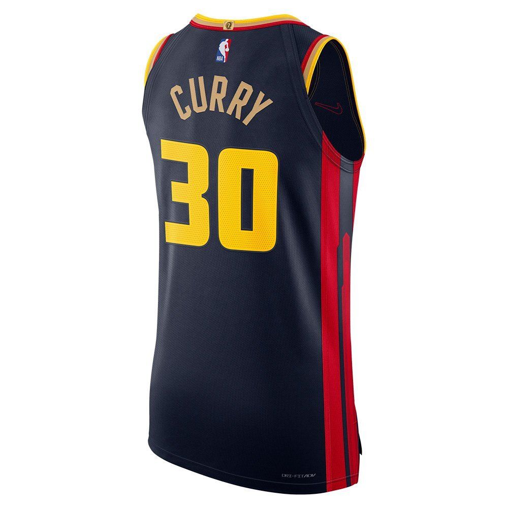 Баскетбольная джерси Nike NBA 2024/25 City Edition Authentic Golden State Warriors Stephen Curry Black Jersey