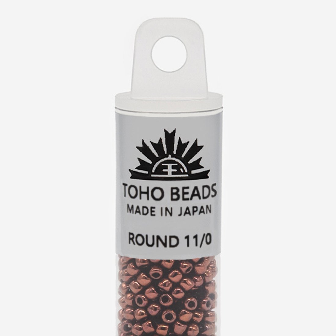 Японский бисер TOHO Round 11/0 (№222), металлизированный, непрозрачный глянцевый