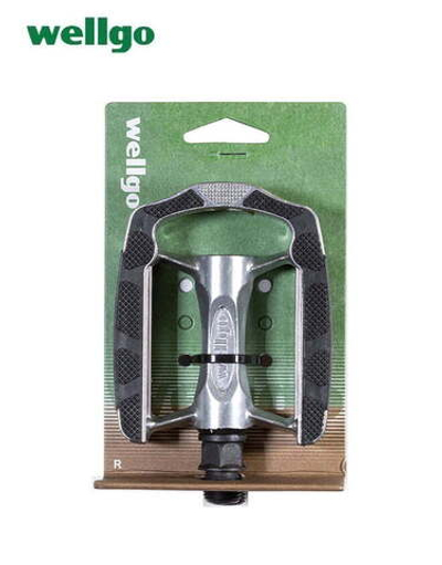 Педали WELLGO, платформенные (комплект 2 шт.) 9/16", 105x80 мм, Алюминиевые, CITY, C-169DU, блистер