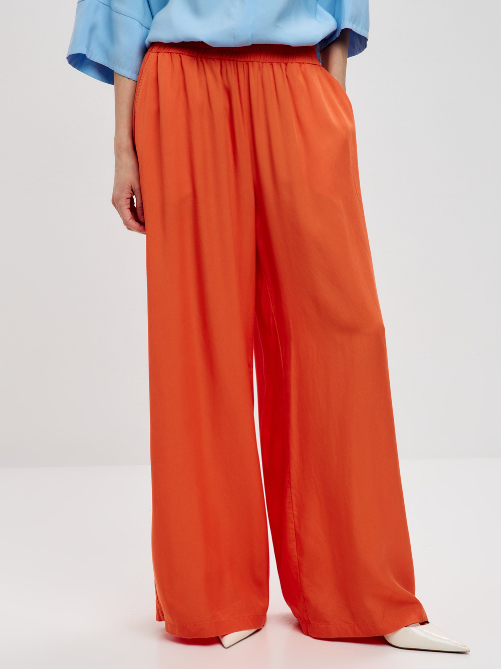 Брюки широкие