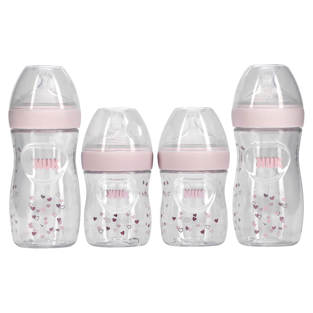 NUK, Simply Natural Bottle with SafeTemp, подарочный набор для новорожденных, от 0 месяцев, 9 шт.