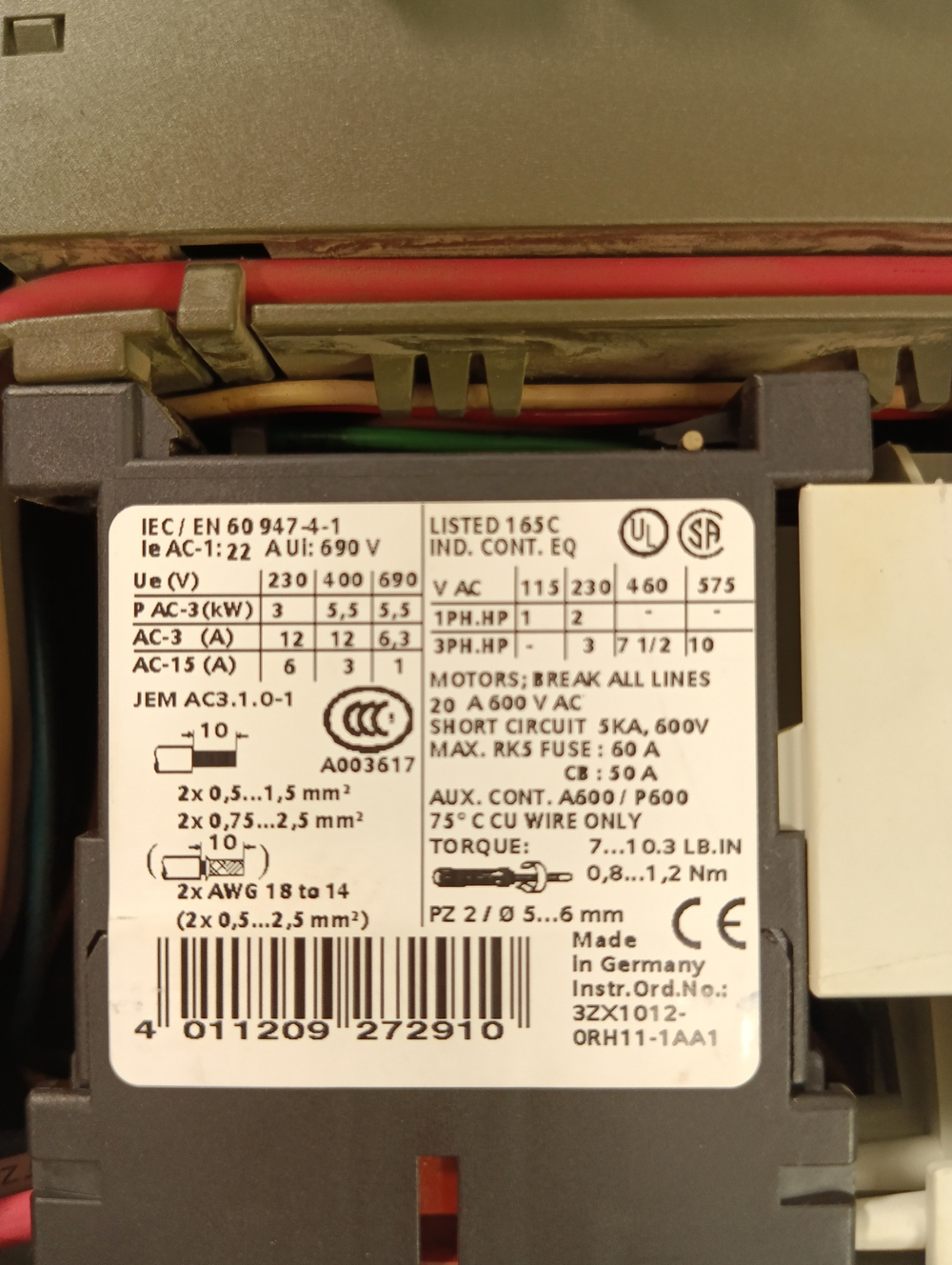 Siemens 3RK1903-0AB10+3RH1911-1AA01+3ZX1012-0RH11-1AA1+3RV1011-1JA10 б/у