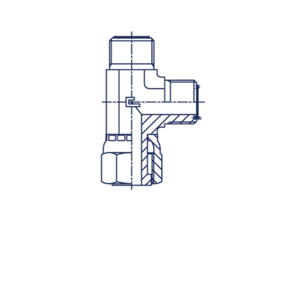 Соединение PLN ORFS 1 (обжатая гайка)