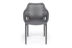"Беллини" стул пластиковый, цвет темно-серый