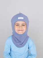 Шлем зимний вязаный (Джинс) ОРЕО