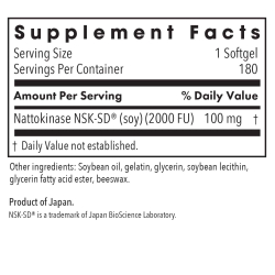 Nattokinase 100 mg - 60 Softgels