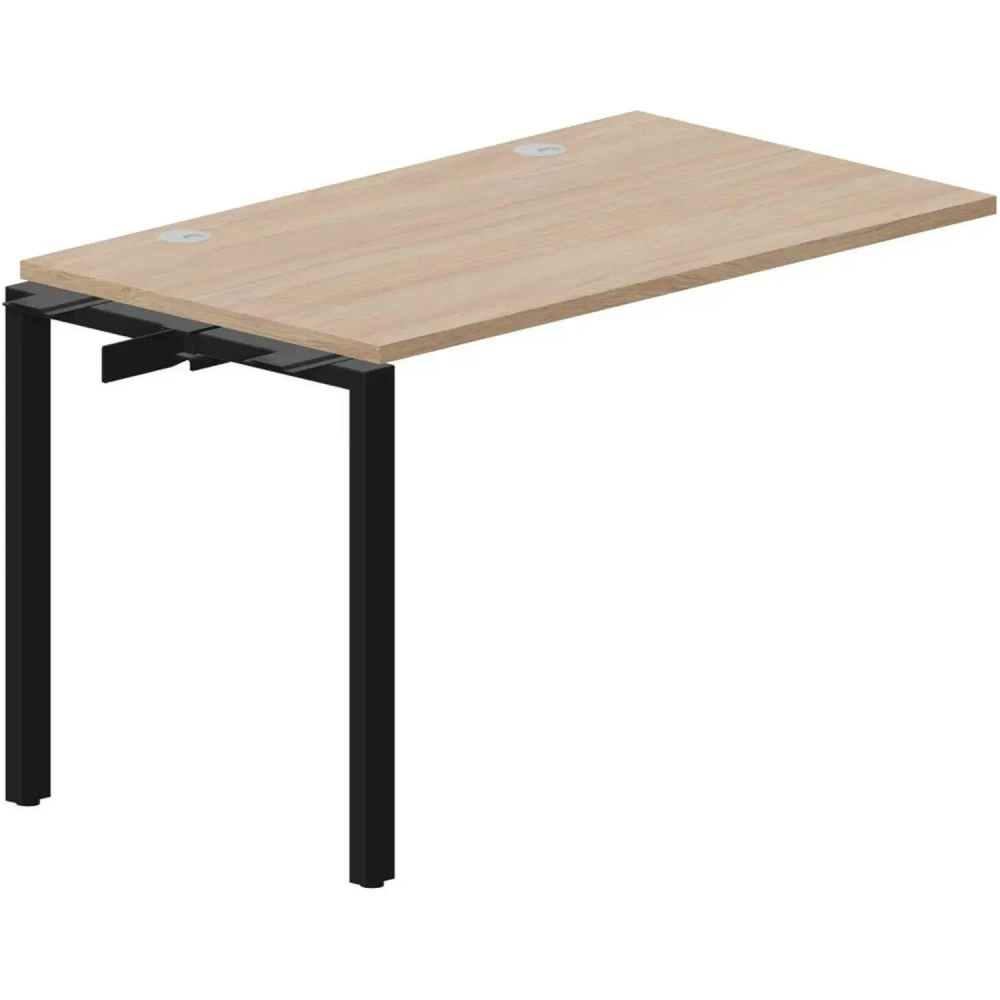 Стол - приставка STRIKE 2гром. 1180х680 STNPG127OWNR Дуб св., опора Черный