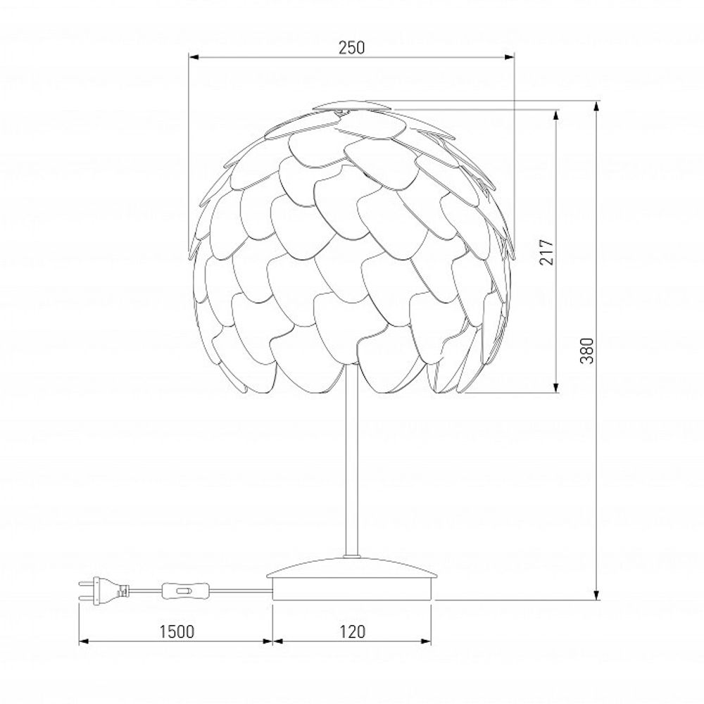 Настольная лампа декоративная Bogate's Cedro 01099/1