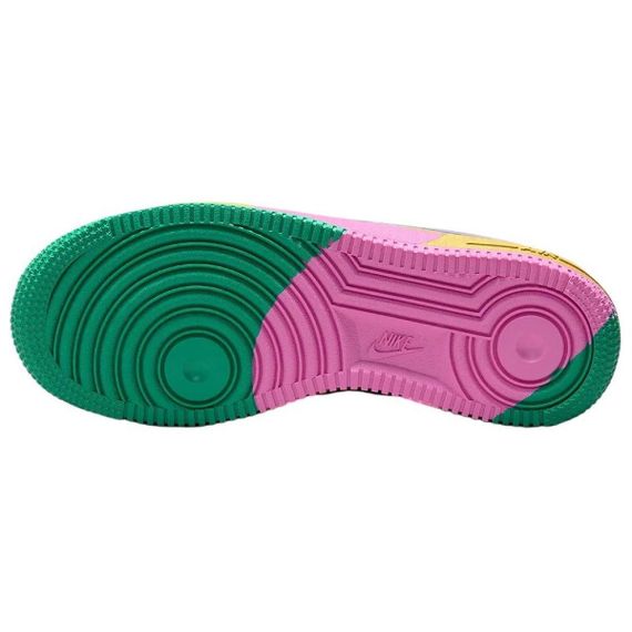 Nike Air FORCE 1 Детские Скейтбординги Низкие Кроссовки Многоцветный Пухворк Юнисекс