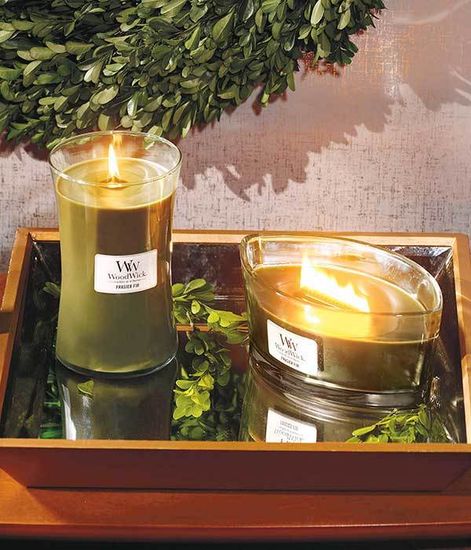 Пихта, ароматическая свеча эллипс, WoodWick