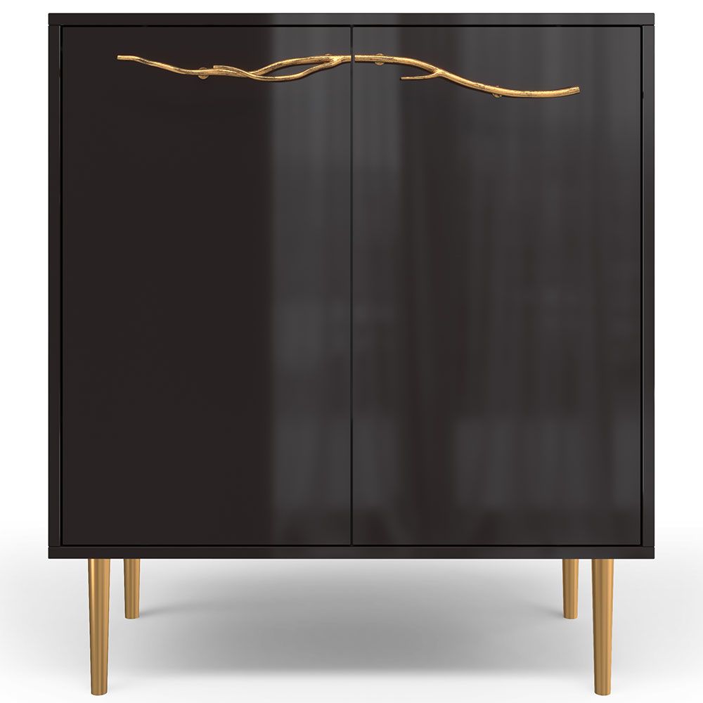 Комод Арт Колор Стайл Голд с 2 полками Терпкий коричневый