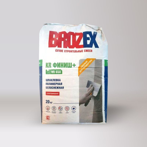 Шпаклевка полимерная Brozex WR 650 KR Финиш +, 20 кг