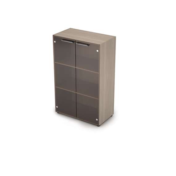 4Ш.017.3 Шкаф средний со стеклом (798*435*1277)