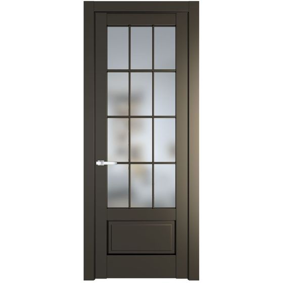 Межкомнатная дверь эмаль Profil Doors 3.2.2 (р.12) PD перламутр бронза стекло матовое