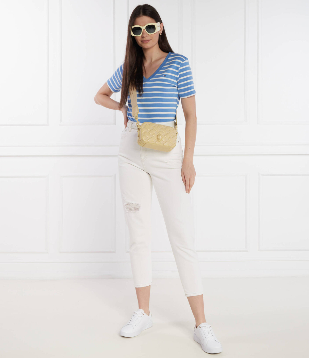 Кожаная сумка-мессенджер KENSINGTON Kurt Geiger - экрю(8894942109)