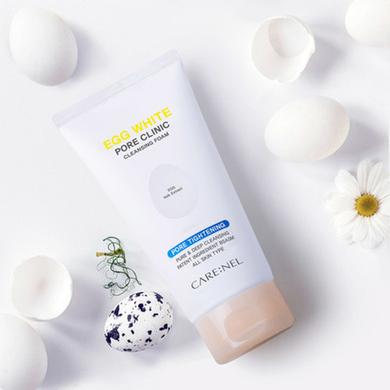 Care:Nel Пенка для умывания с яичным желтком - Egg white pore clinic cleansing foam, 150мл