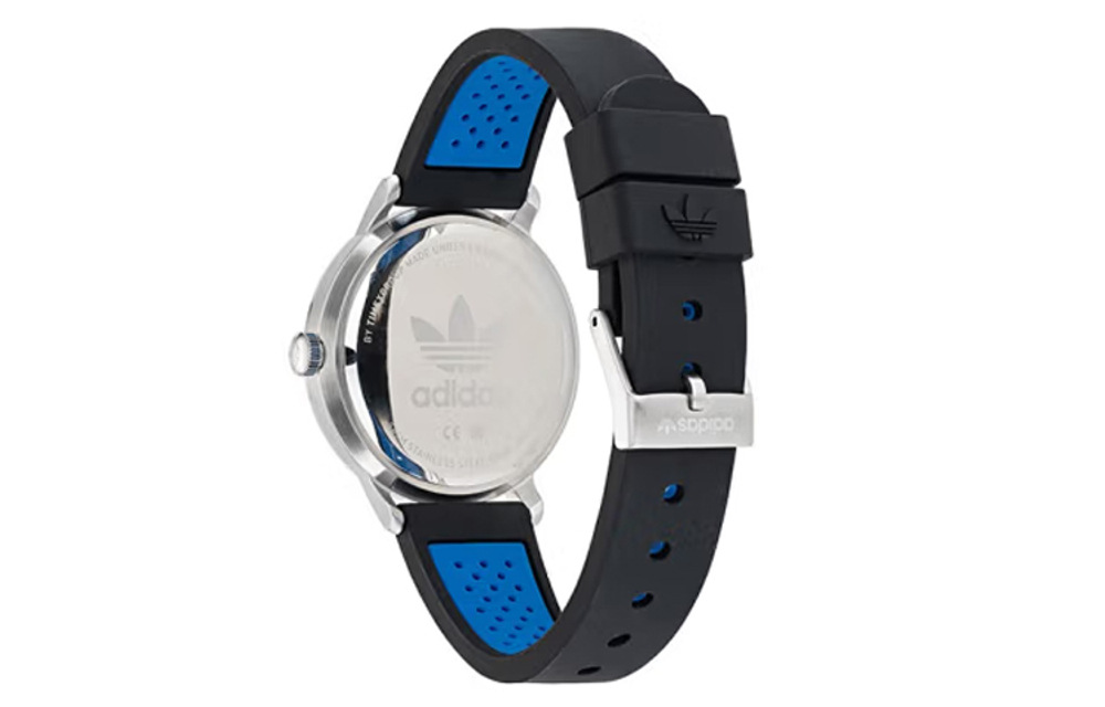 Adidas Originals STYLE Wrist Watch Quartz Movement Silicone Strap 38mm White Dial Men"s Watches 50m Water Resistant