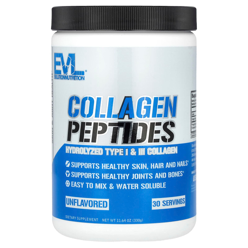 EVLution Nutrition, пептиды коллагена, без вкусовых добавок, 330 г (11,64 унции)