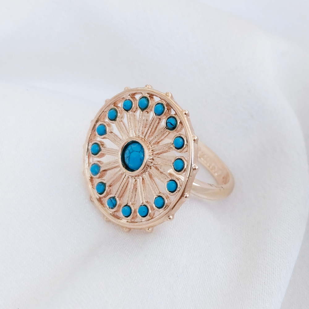 "Торнила"  кольцо в золотом покрытии из коллекции "Ротор" от Jenavi