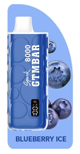 Одноразовый Pod GTM Bar Spark - Blueberry ice (8000 затяжек)
