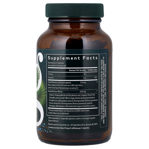 Gaia Herbs, Men's Prostate Health, 120 жидких капсул Phyto-Caps®